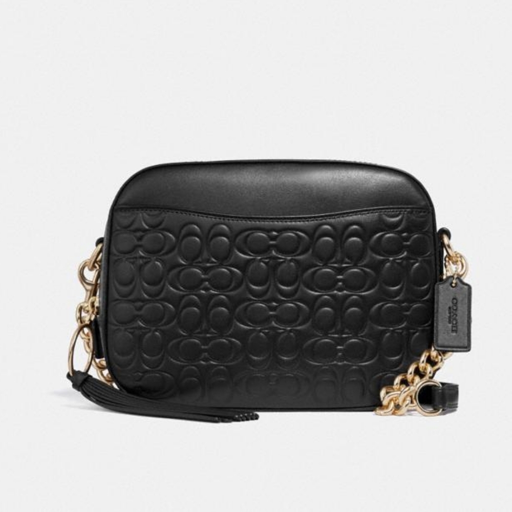 Coach Camera Bag in Signature Leather - NWT